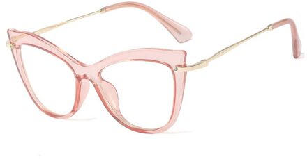 Shauna Anti-Blauw Licht TR90 Retro Vrouwen Cat Eye Optische Brilmonturen roze