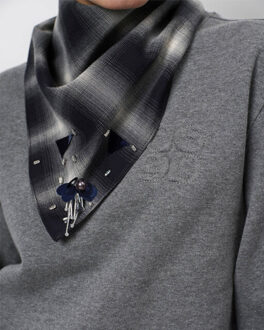 Shawl 253915 brona Blauw - One size