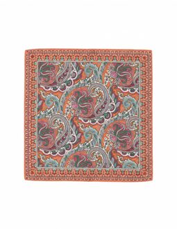 Shawl met print Paisley  oranje - One Size,