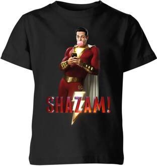 Shazam! Bubble Gum kinder t-shirt - Zwart - 98/104 (3-4 jaar) - XS