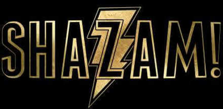Shazam! Gold Logo hoodie - Zwart - XL