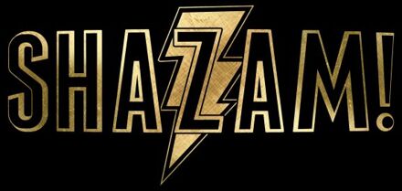 Shazam! Gold Logo t-shirt - Zwart - XXL