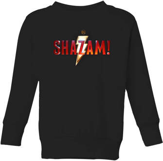 Shazam! Logo kindertrui - Zwart - 98/104 (3-4 jaar) - XS