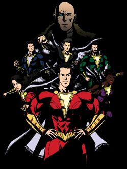Shazam! Team Up t-shirt - Zwart - XXL