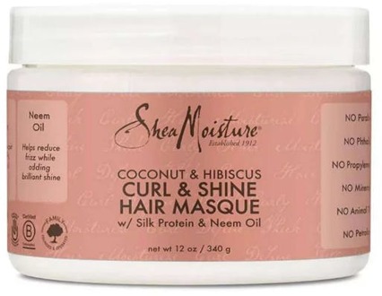 Shea Moisture Coconut & Hibiscus Curl & Shine Hair Masque 340gr