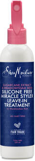 Shea Moisture SUGARCANE EXTRACT AND MEADOWFOAM SEED SILICONE FREE MIRACLE STYLER LEAVE-IN TREATMENT 237 ML