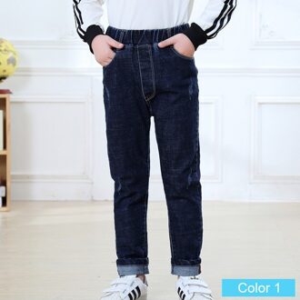 SheeCute Lente Herfst Jongens denim jeans Regular Fit Stretch Straight broek Kinderen Elastische Taille Broek JCH8802 10T