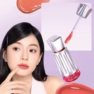 Sheen Lock Satin Glow Lip Cream - 2 Colors #PK01 Peach Veil - 2.3g