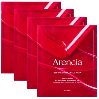 Sheet Mask Arencia Red Collagen Jello Mask 4 st