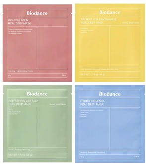 Sheet Mask Biodance Real Deep Mask Bundle 34 g + 34 g + 34 g + 34 g