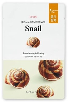 Sheet Mask Etude House 0.2 mm Therapy Air Mask Snail 1 st