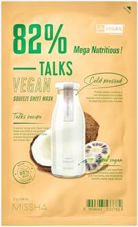 Sheet Mask Missha Talks Vegan Squeeze Sheet Mask [Mega Nutritious] 27 g