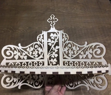 Shelf corner icons. Иконостас shelf for home.