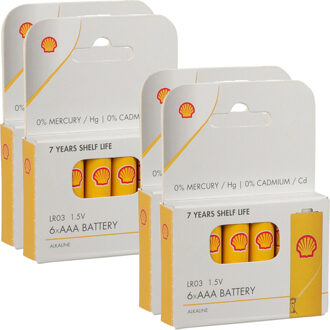 Shell Batterijen - AAA type - 24x stuks - Alkaline