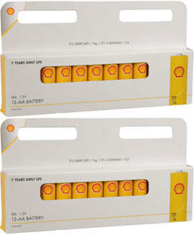 Shell Batterijen Penlite - AA type - 24x stuks - Alkaline