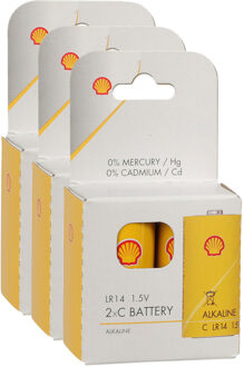 Shell Batterijen Shell - type LR14 - 6x stuks - Alkaline - Longlife