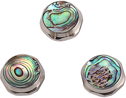 Shell Finger Button for Trumpet Key Button Piston Valve Cap Screw Replacement (Pack of 3)