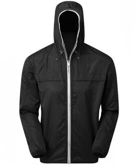 Shell lichtgewicht herenjas (Zwart/Wit) - 3XL