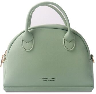 Shell Tas Vrouwen Mode Schoudertas Vrouwen Pu Lederen Messenger Crossbody Vrouwelijke Handtas Dames Kleine Tote Sac licht groen
