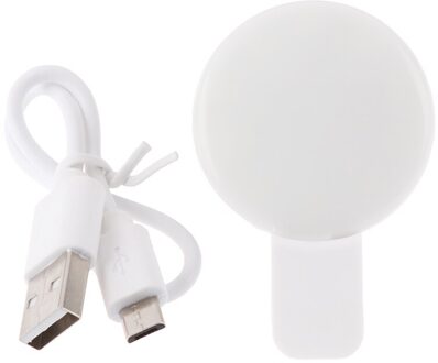 Shellnail Universele Selfie Ring Licht Draagbare Flash Led Lamp Clip Mobiele Telefoon Fotografie Live Video Verstelbare Licht Invullen wit