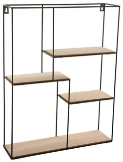 Shelves Metal (11 x 50,5 x 40 cm) Wood