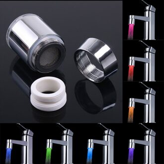 Shen Ding Led Lichtgevende Kraan Tap Nozzle Rgb Kleur Licht Knipperen Temperatuur Beluchter Waterbesparing Keuken Badkamer Accessoires