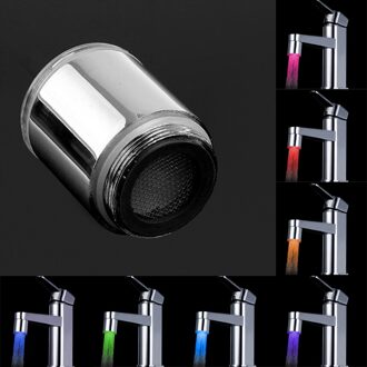 Shen Ding Led Lichtgevende Kraan Tap Nozzle Rgb Kleur Licht Knipperen Temperatuur Beluchter Waterbesparing Keuken Badkamer Accessoires