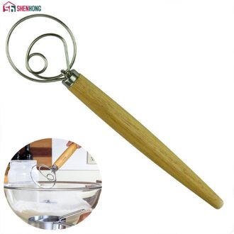 SHENHONG 13 Inch Originele Deense Deeg Rvs Nederlandse Stijl Brood Deeg Garde voor Gebak Pizza Blenders Keuken Gereedschap