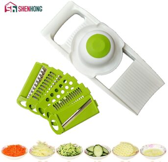 SHENHONG Mandoline Slicer Met Verwisselbare Rvs Blades Groentesnijder Peeler Slicer Rasp Keuken Gereedschap