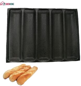 Shenhong Non-stick Baguette Wave Franse Brood Bakvormen Geperforeerde Bakken Pan Mat Voor 12-Inch Sub Rollen Siliconen bakken Liners
