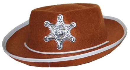 Sheriff hoed kind bruin 50 cm Bruin - Kastanje
