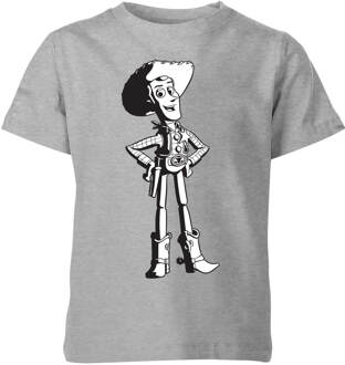 Sheriff Woody Kinder T-shirt - Grijs - 7-8 Years - Grijs - M