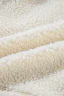 Sherpa Fleece Jack met Kap - maat L Ivoor