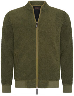 Sherpa fleece vest Groen - M