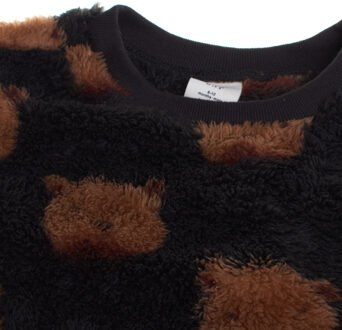 Sherpa trui en broek set 479140 unisex baby - maat 6-12M / 63-80cm Bruin