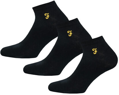 Sherrill herensokken, set van 3, in zwart - maat EU 39 - 45