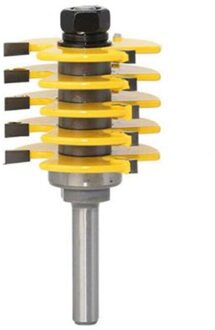 Shgo -1Pc Box Gezamenlijke Router Bit Verstelbare 5 Blade 3 Fluit 8Mm Schacht Voor Hout Snijder Tenon Cutter Voor houtbewerking Gereedschap