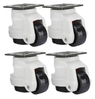 Shgo -4 Pcs Intrekbare Nivellering Wielen Industriële Machine Swivel Caster Castor Wiel Voor Bureaustoel Trolley 330 Lbs capac