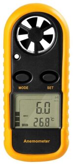 Shgo -Gm816 Digitale Handheld Anemometer, Pocket Digitale Anemometer Met Lcd-scherm Voor Meten Windsnelheid, Temperatuur En