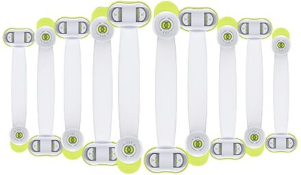 Shgo -Kind Veiligheid Kabinet Sloten, 10 Pack Baby Proofing Koelkast Sloten Met Sterke Lijm, geen Gereedschap Of Boren