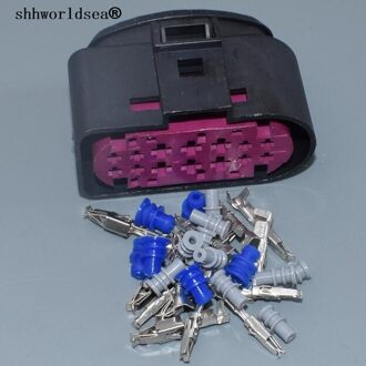 Shhworldsea 1 sets 14pin 1.5mm 3.5mm xenon koplampen plug 1J0973737 waterdichte lamp-socket connector 1J0 973 737