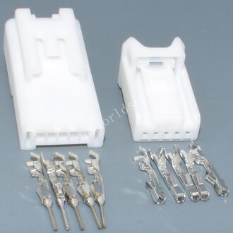 Shhworldsea 5Pin 0.7Mm Sluiting Mannelijke Auto Bedrading Ontsloten Vervanging Connector Plug 6098-3810 90980-12365 5sets vrouw mannetje