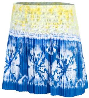 Shibori Wave 14in Rok Dames-Blauw,Veelkleurig - XS