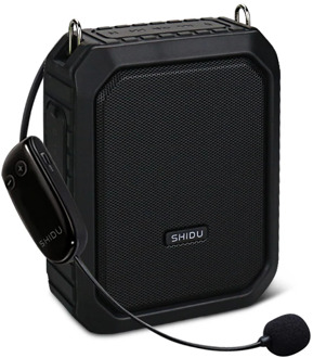 SHIDU 18W Portable Voice Amplifier Wireless UHF Microphone Waterproof Bluetooth Audio Speaker AUX TF USB Flash For Teachers M800