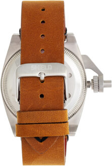 Shield Pascal lederen band heren duikhorloge Camel