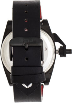 Shield Pascal lederen band heren duikhorloge Zwart