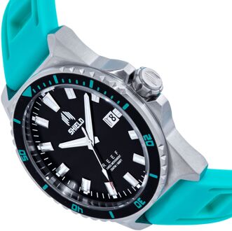 Shield Reef Bandhorloge met datum - turkoois Turquoise - One Size