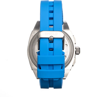 Shield Sonar chronograaf band horloge met datum Hemelsblauw