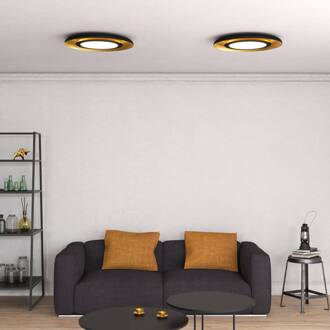Shiitake LED plafondlamp, zwart/goud zwart, goud