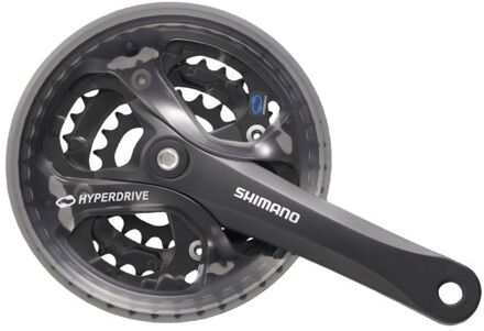 Shimano Acera FC-M361 Crankset 48/38/28, black Pedaalarmlengte 175mm